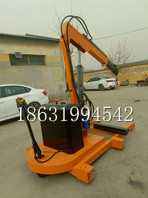 赵县自卸车厢随车吊 自制轮式四不像起重机 四驱平板吊 5吨 贵盛